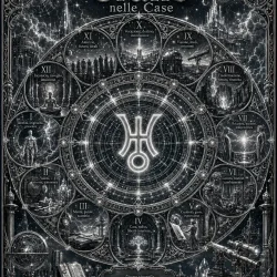 Ruota astrologica illustrata di Urano nelle dodici case del tema natale, con i numeri romani e le parole chiave di ogni casa